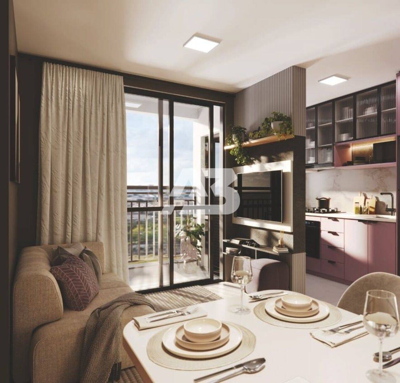 Apartamento com 3 dormitórios à venda, 56 m² por R$ 472.000,00 - Prado Velho - Curitiba/PR