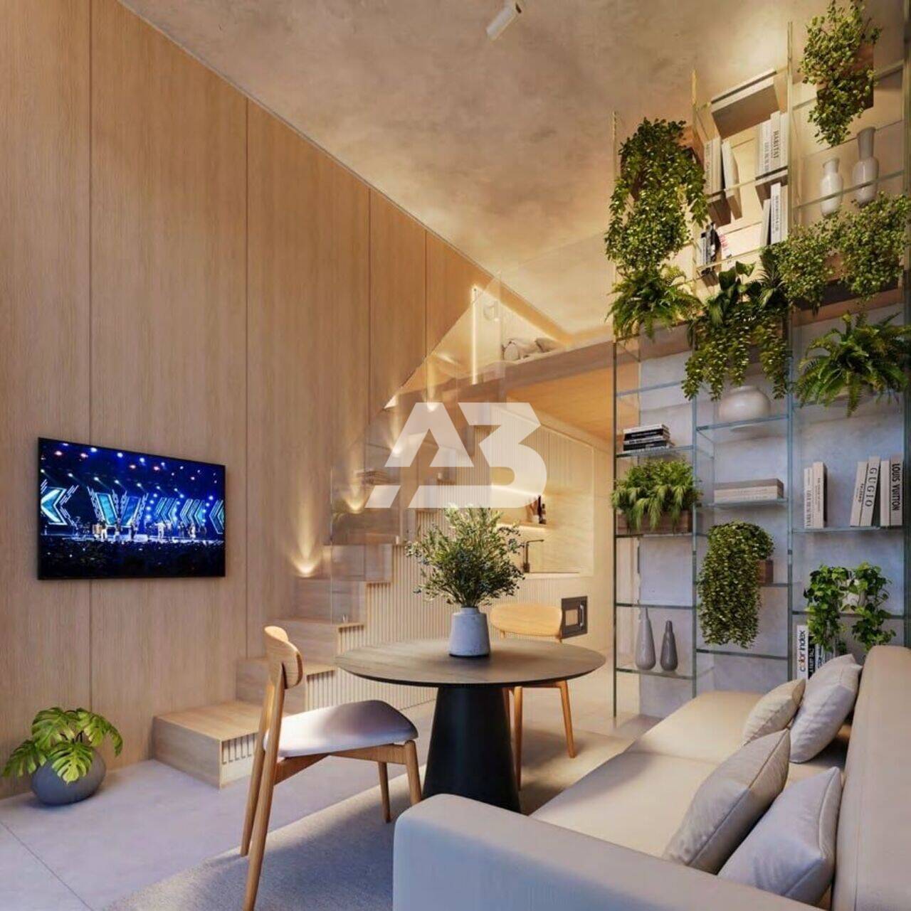 REVENDA - Apartamento com 1 dormitório à venda, 48 m² por R$ 670.000 - Centro - Curitiba/PR