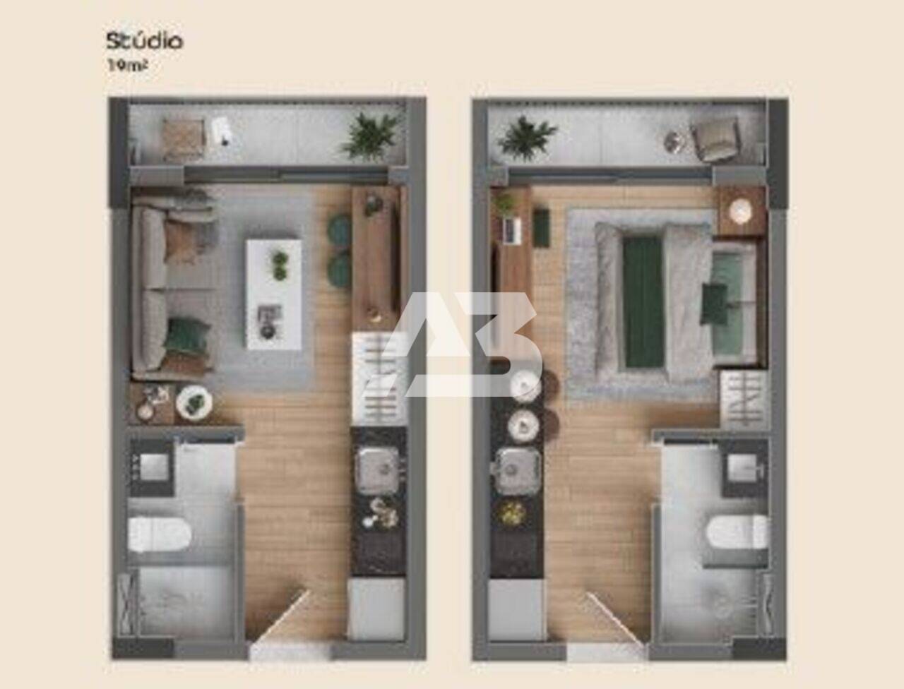 Studio Mobiliado à venda, 19 m² por R$ 349.900 - Centro - Curitiba/PR - foto 4